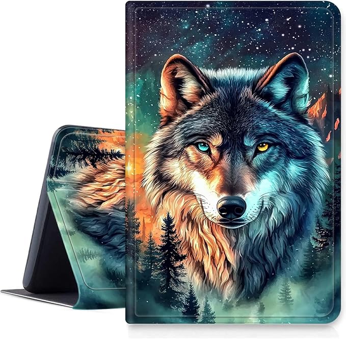 Case for Fire 7 2019/2017/2015Black Cat Purple Roses | DIGTIALL Slim Cover for Fire 7 Tablet 9th/7th/5th Gen 7.0 Folding Stand Protective Case Auto Sleep/Wake Smart Shell