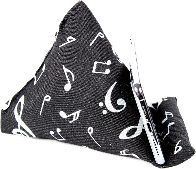 Handmade Phone Pillow Holder - The Wedge Mobile Device Stand - Fabric Phone Stand for All iPhones All Smartphones! 7 x 6.1 x 5.5 Inches (ABC)