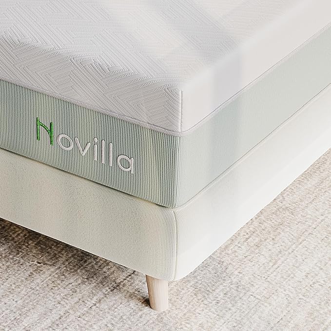 Novilla Mattress King Size,12 Inch Gel Memory Foam Mattress in a Box for Cool Night & Motion Isolation,Medium Firm Feel,Bliss