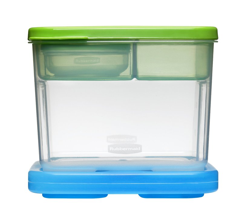 Rubbermaid Green Salad Container Kit, 5.2 Cup Capacity, BPA-Free
