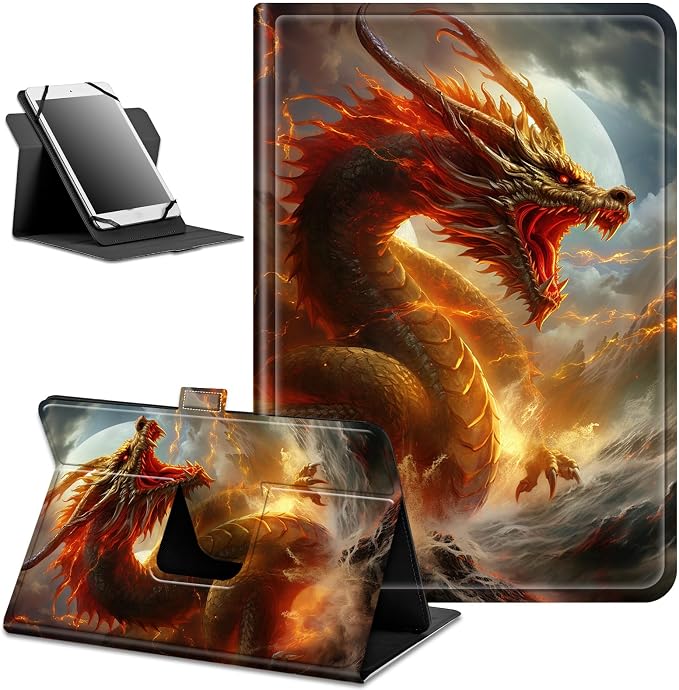 for Google Pixel Tablet Case 2023 Universal Tablet CaseSlim PU Leather Multi-Angle Viewing Cover with 360 Degree Rotatable Kickstand forPixel Tablet 2023 11-inchBlue Wolf