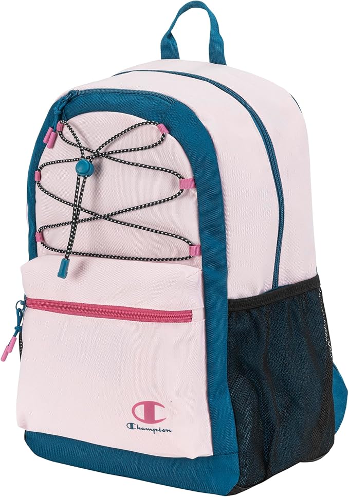 Champion Bungee Backpack, Pink/Blue, OS