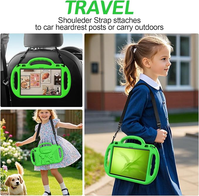 AVAWO Kids Case for Fire HD 10 &amp Fire HD 10 Plus Latest Model Tablet (13th/11th Generation 2023/2021 Release) with Shoulder Strap Lightweight Shockproof Handle Blue