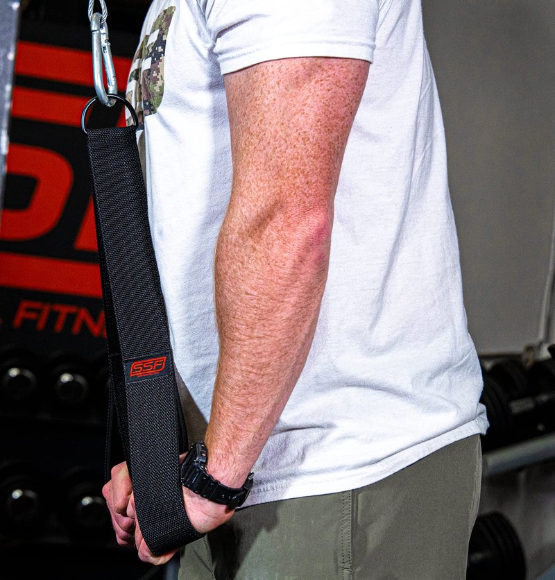 Serious Steel Fitness Ab Strap/Tricep Strap Cable Machine and Resistance Band Attachment