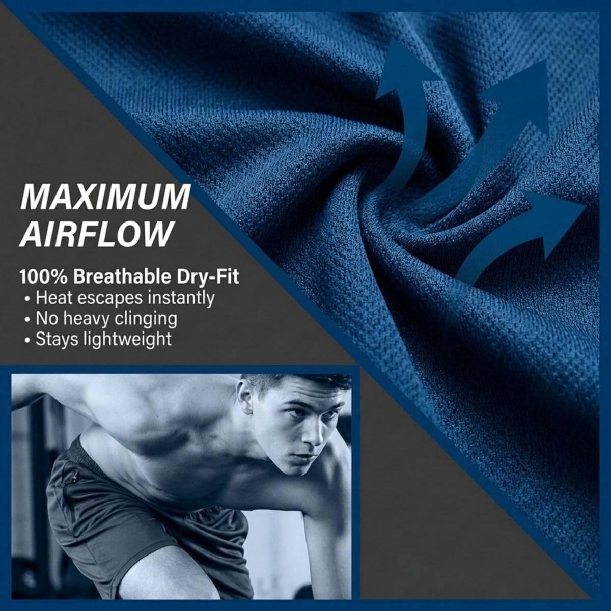 Ultra Performance Mens 5 Pack Athletic Running Shorts, Loose fit Basketball Gym Workout Shorts for Men with Zippered Pockets