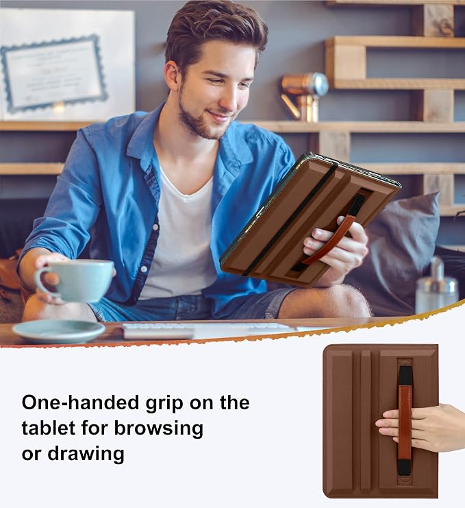 DTTO for iPad Pro 12.9 6th/5th/4th Gen Case (2022/2021/2020) Black | 360 Degree Rotating Premium Faux Leather Folio Stand Cover with Pencil Holder for iPad Pro 12.9 3rd Generation Case 2018