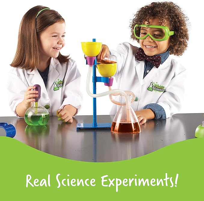Learning Resources Primary Science Deluxe Lab Set - 45 Pieces, Ages 3+, Preschool Science Kit Toys, STEM Toys, Experiments for Kids