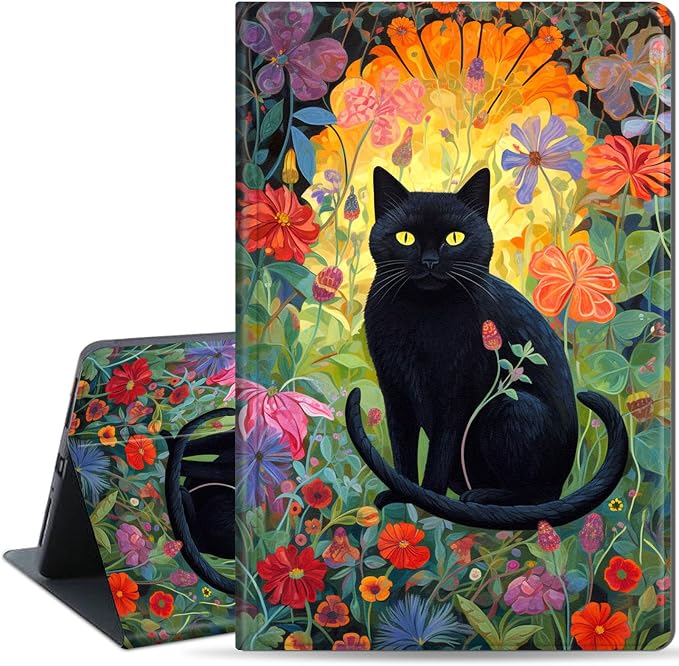 Case for iPad Air 11-inch (M4 2026 / M3 2025 / M2 2024) iPad Air 5th/4th Gen (2022/2020) 10.9 Slim PU Leather Folio Stand &amp Auto Sleep/Wake Protective Smart Cover Tree Fluorescent