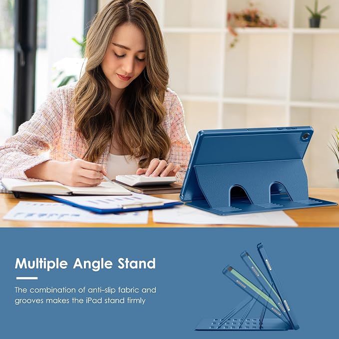 Case for Samsung Galaxy Tab A11+ Plus 11 inch 2026 Model (SM-X230/X236)Multiple Angles Stand CoverSoft BackPencil Holderand Auto Sleep/WakeBlack