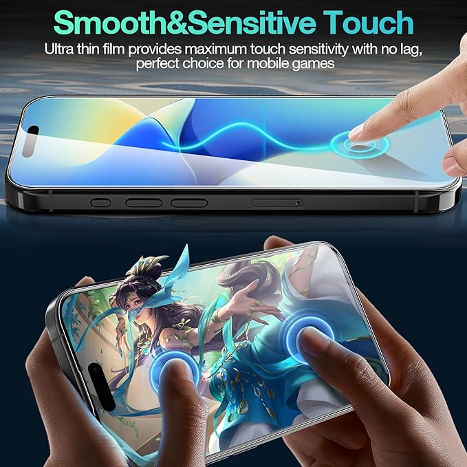 3 Pack Flexible Film Screen Protector for iPhone 12 Pro Max Non-breakable Soft TPU Hydrogel Film for iPhone 12 Pro Max Screen Protector Film (NOT Glass)