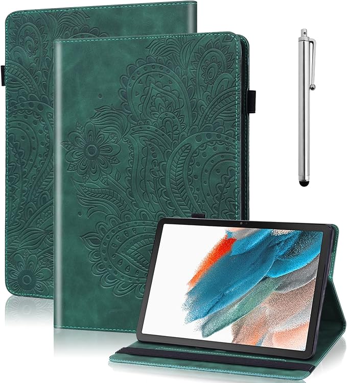Case for Samsung Galaxy Tab A11 Plus/ A9 Plus 11 Inch PU Leather Multi-Angle Viewing Protective Cover with Card Slots - Blue
