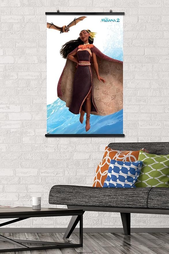 Trends International Disney Moana 2 - Matangi Wall Poster, 34L x 22.4W, Premium Poster & Clip Bundle