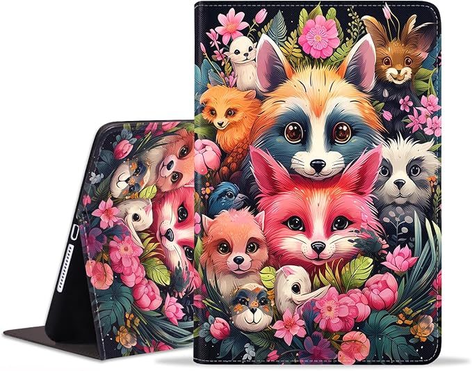 Case for iPad (A16) 11th Generation 11 Inch 2025 iPad 10th Generation 10.9 Inch 2022 Protective Leather Case Adjustable Stand Auto Wake/Sleep Smart Case - African American Girl