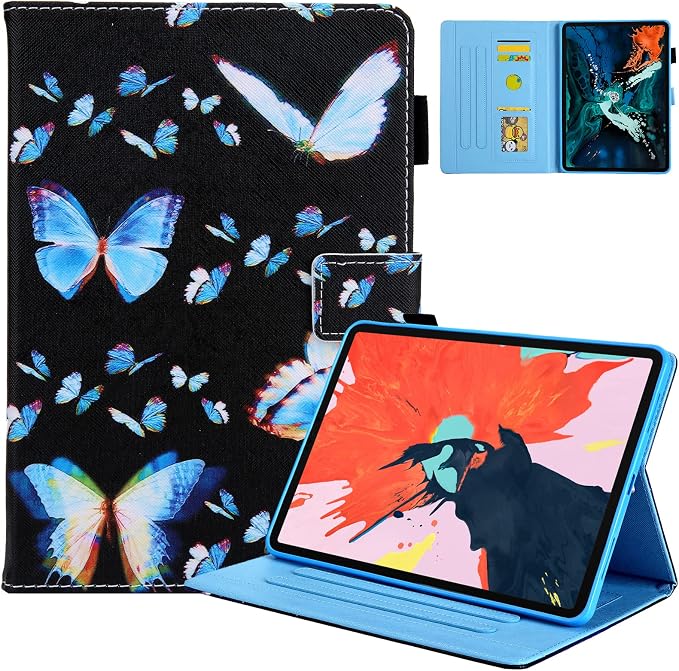 Dteck for iPad A16/10th Generation 10.9 Inch 2022 Case with Pencil HolderPremium PU Leather Folio Multiple Viewing Angles Stand Cover Auto Wake/Sleep Protective Tablet Cases for Women MenBookshelf