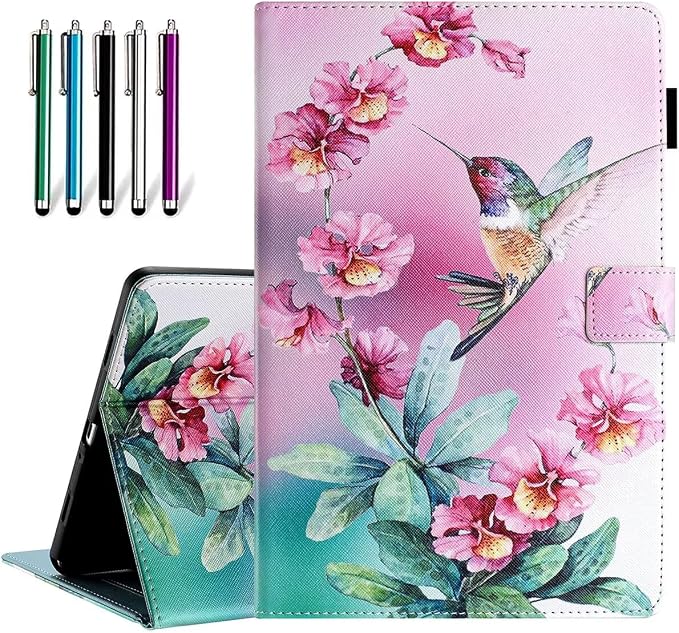 Fancity Case Fits Samsung Galaxy Tab A9/A11 Plus 11” 2025/2023 X210/X216 | Premium PU Leather Cover with Multi-Angles Pencil Holder Smart Wake Sleep for Galaxy Tab A9 A11 Plus X218 Beach