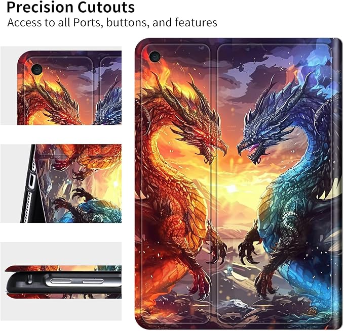 for 6 Kindle 11th Generation 2024/2022 Release Case (Model No: C2V2L3) E-Reader Multi-Angle Viewing Shockproof Smart Protective Case with Auto Wake/Sleep Baseball