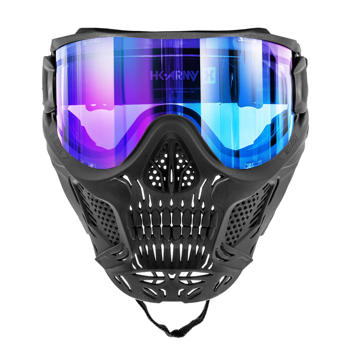 HK Army HSTL Skull Paintball Goggle/Airsoft Mask (Black, Ice)