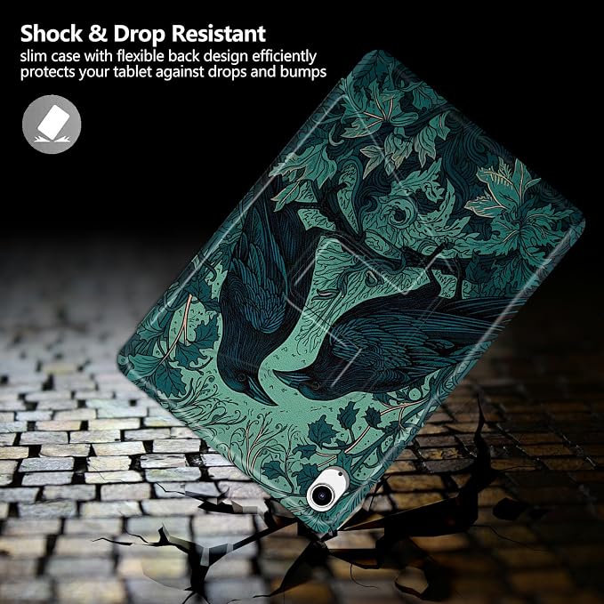 Astronaut Mushrooms Pattern Case for iPad 10.2 iPad 9th Generation 2021/ iPad 8th Generation 2020/ iPad 7th Generation 2019360 Degree Rotating Stand Protective Cover with Auto Sleep/Wake