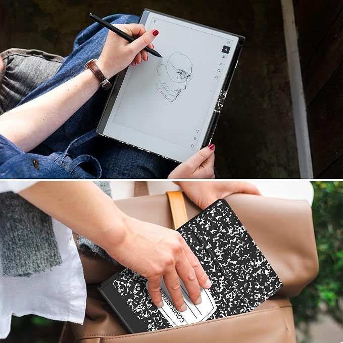 Case for Remarkable 2 Paper Tablet 10.3 2020 ReleasedLightweight and Hard Back Shell Protective Book Folio Cover with Built-in Pen HolderComes with Remarkable 2 Pen Tips.