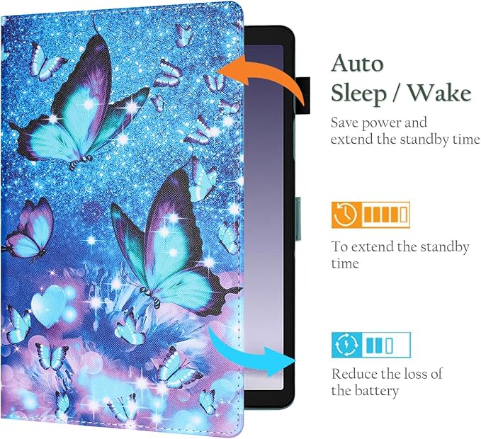 Fancity Case Fits Samsung Galaxy Tab A9/A11 Plus 11” 2025/2023 X210/X216 | Premium PU Leather Cover with Multi-Angles Pencil Holder Smart Wake Sleep for Galaxy Tab A9 A11 Plus X218 Beach