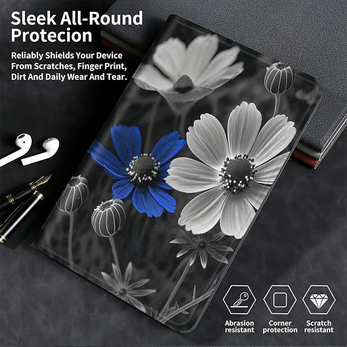 for Samsung Galaxy Tab A8 Case for Samsung Galaxy Tab A8 10.5 Case 2022 Lightweight Smart Cover PU Leather Adjustable Stand Protective Cover with Auto Wake/Sleep - Art Butterfly