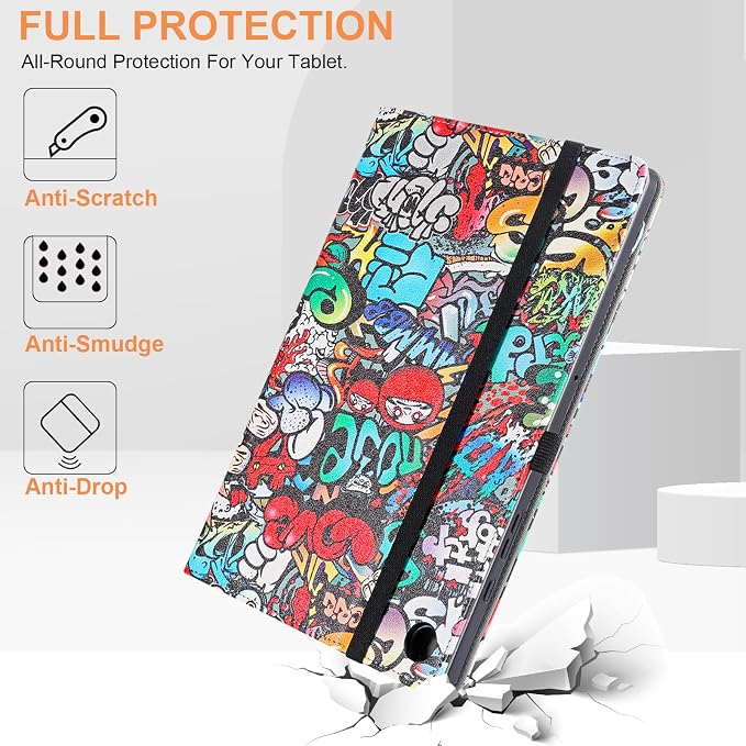 for Samsung Galaxy Tab A11 Plus Case Multiangle Stand for Samsung Tab A11+ Cover Tablet 11 InchBlack