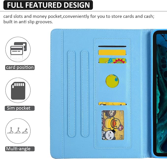 Dteck for iPad A16/10th Generation 10.9 Inch 2022 Case with Pencil HolderPremium PU Leather Folio Multiple Viewing Angles Stand Cover Auto Wake/Sleep Protective Tablet Cases for Women MenBookshelf