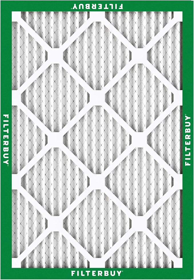 Filterbuy 12x16x1 Air Filter MERV 8 Essential Dust & Allergy Defense,