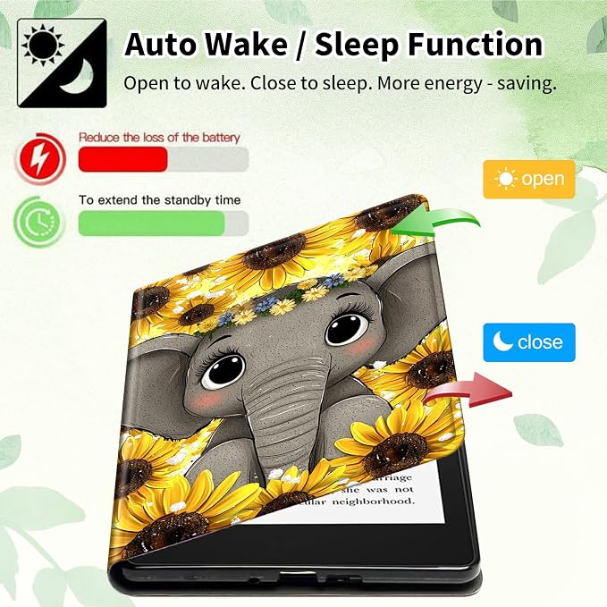 Case for 10.2 Kindle Scribe (2024/2022 Release) Slim PU Leather Lightweight Adjustable Stand Smart Shell Cover with Auto Wake/Sleep for 10.2 Amazon Kindle Scribe E-ReaderA Dog