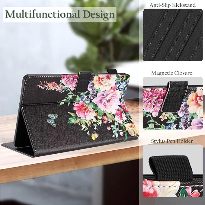 Fancity for Amazon Kindle Fire Max 11 Case 13th Generation 11 2023 Release | Soft PU &amp TPU Leather Protective Stand Cover Case for Fire Max 11 with Smart Auto Wake/Sleep Pencil Holder Beach
