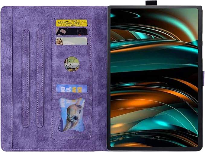 Case for Honor MagicPad 3 Pro 12.3 12.3 2026Multi-Angle Viewing PU Leather Folio Stand Cover with Pencil HolderShockproof Protective Case for Honor MagicPad 3 Pro 12.3 2026Rose Red
