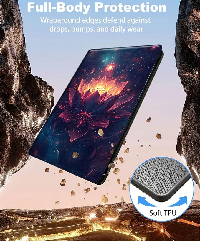 for iPad 11th Generation (A16 2025) 11 / iPad 10th Gen 10.9 2022 Case 360° Rotating PU Leather Stand Cover with Auto Sleep/Wake Shockproof TPU Backl Two Dragons Fighting