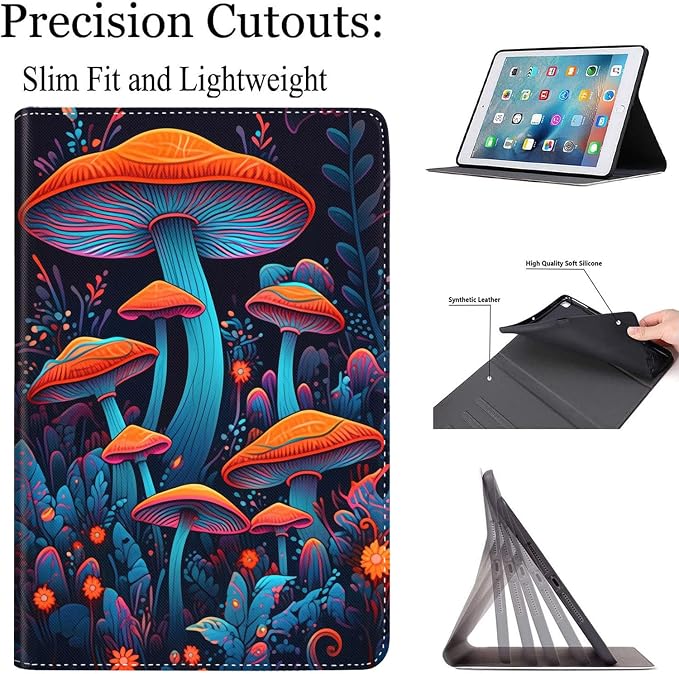 Case for New iPad (A16) 11th Generation 11 Inch 2025for iPad 10th Generation 2022 10.9 Inch Multi-Angle Stand Smart Cover Shockproof with Auto Wake/Sleep Baby Dragon