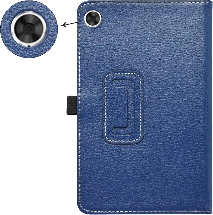 Bige for Lenovo Tab M8 FHD (2nd Gen) CasePU Leather Folio 2-Folding Stand Cover for Lenovo Tab M8 FHD (2nd Gen) TB-8705F 8 Tablet(Only fit Lenovo TB-8705F)Black