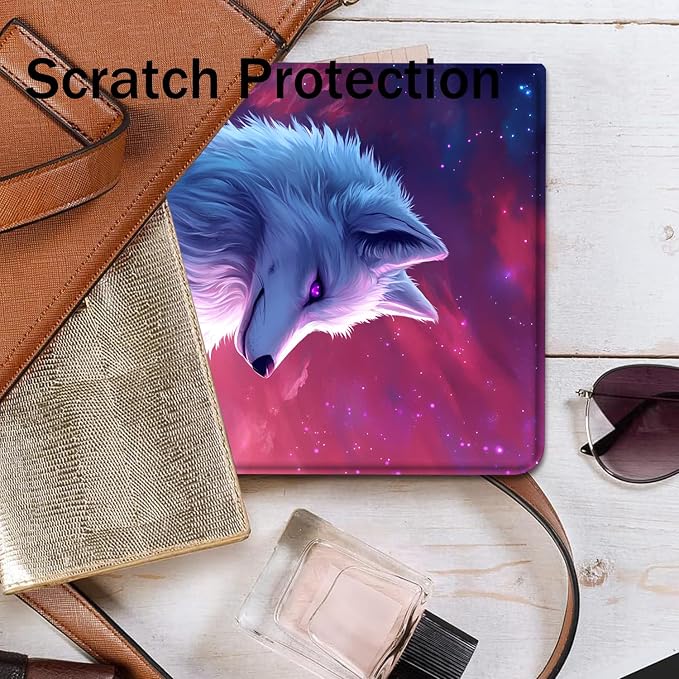 Case for Samsung Galaxy Tab A9 Plus 11 2023 Multi-Viewing Angles with Automatic Sleep/Wake Function for Samsung Galaxy A9+Tablet (SM-X210/X216/X218) American Flag Wolf