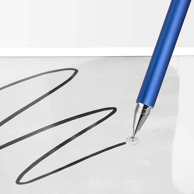 BoxWave Stylus Pen Compatible with Apple iPhone 16 Pro Max - FineTouch Capacitive Stylus Super Precise Stylus Pen - Metallic Silver
