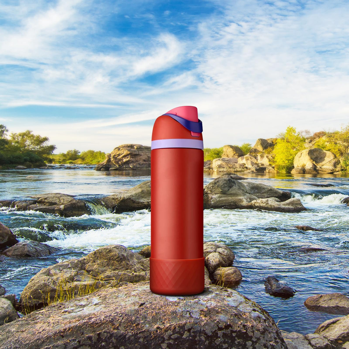 Silicone Boot for Owala Water Bottle 24 oz, Anti-Slip Protective Sleeve for FreeSip/Twist/Flip Stainless Steel Water Bottles Accessories