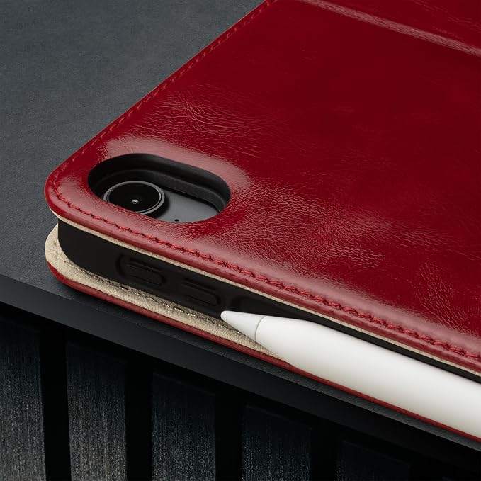 TORRO Case Compatible with iPad Air 11 M4 (2026) M3 (2025) &amp M2 (2024) and iPad Air 5th / 4th Gen - Leather Folio Cover Stand Apple Pencil Charging Auto Wake/Sleep (Black)