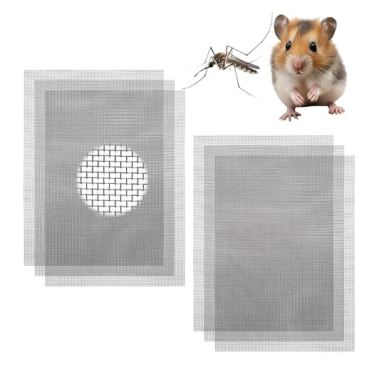 6 Pack 8.27 x 5.9 Inch Stainless Steel Wire Mesh Screen, 20 Mesh Woven Metal