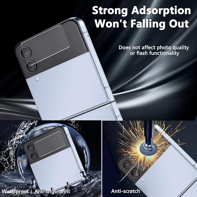 for iPhone 17 Pro Max Back Screen Protector Flexible Film Not Glass with Camera Lens Protector 2+2 Pack Self-Healing Anti Scratch HD Clear Soft TPU Protective Hydrogel Film