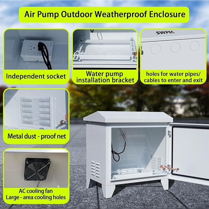 Pond, Water Garden Weatherproof Outdoor Cabinet Enclosure