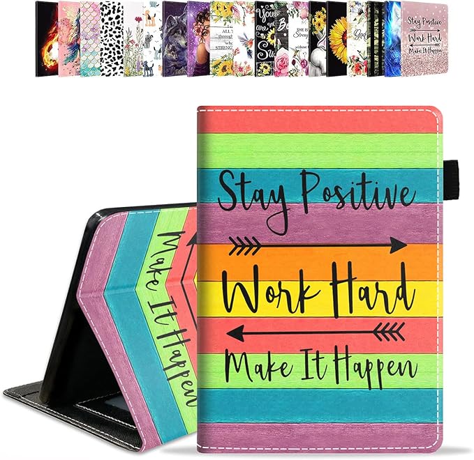 Case for Amazon Kindle Fire HD 10 &amp 10 Plus Tablet 10.1 (13th/11th Generation 2023/2021 Release) - PU Leather Folio Case with Smart Auto Wake/Sleep American Flag Camo