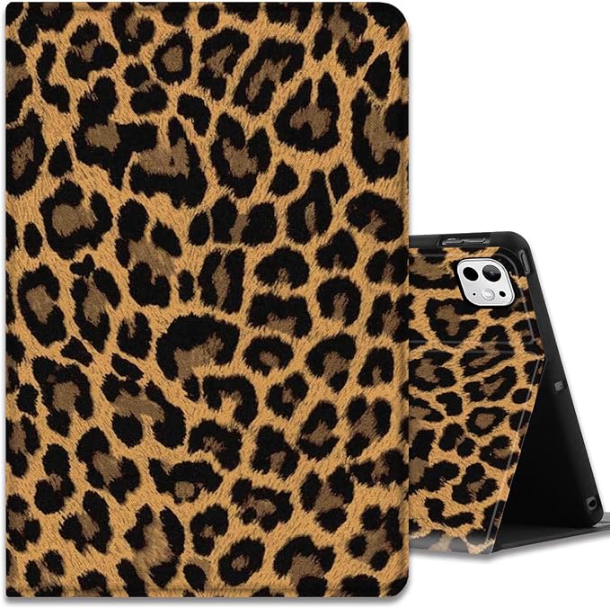 Case for iPad Pro 13 Inch M4 (2024) Slim Multi-Angle Smart Stand Cover with Automatic Sleep/Wake Function for iPad Pro 13 Inch Art Dragonfly