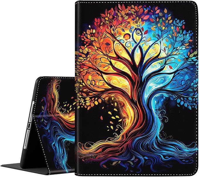 Case for New iPad (A16) 11th Generation 11 Inch 2025for iPad 10th Generation 2022 10.9 Inch Multi-Angle Stand Smart Cover Shockproof with Auto Wake/Sleep ，Starry Sky