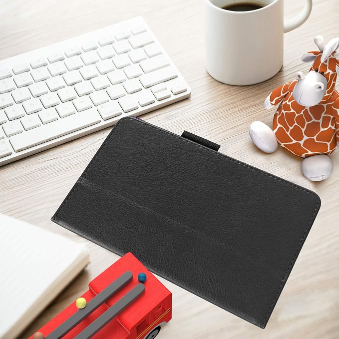 Folio Case for Onn 12.1 Inch Pro Tablet 2024 Model - Folding Slim PU Leather Protective Cover (Black)