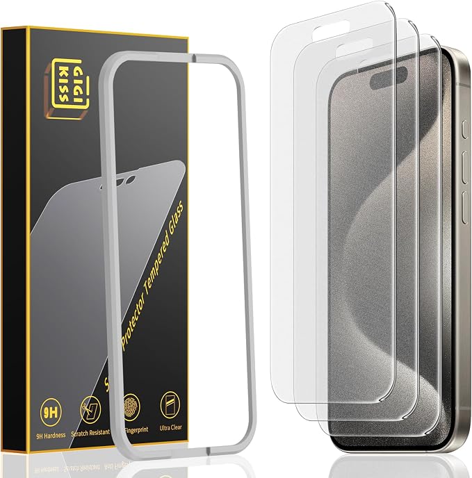 GIGIKISS 3 Pack Privacy Screen Protector for iPhone 14 Pro Max（2022 6.7） 9H+ Hardness Shatterproof Full Edge Coverage Case Friendly Anti-Spy &amp Scratch Resistant.