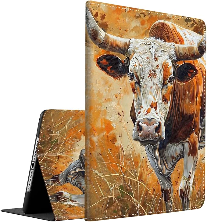 Case for iPad (A16) 11th Generation 11 Inch (2025) iPad 10th Generation 10.9 Inch (2022)，Slim Fit Foldable Standing Cover Case with Auto Sleep/Wake ，Moth Moon