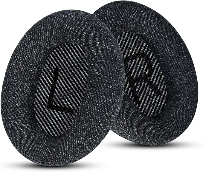 Fabric Comfort - Wzsipod Ear Pads for Bose QuietComfort 35/ QC35ii Headphones, Compatible with QC45 QC25 QC2 QC15 & More Series, Replacement Exclusive Styles, S2