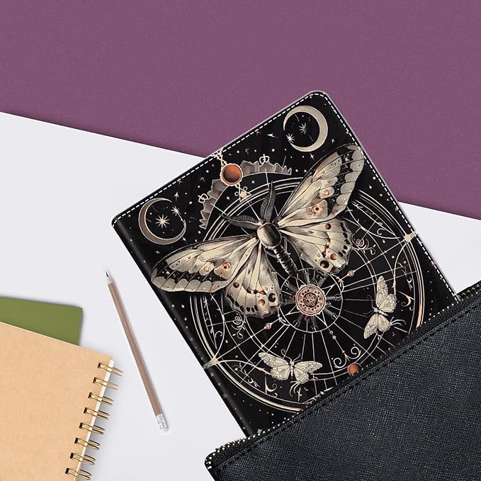 Case for iPad Air 11 Inch Case M2 2024 iPad Air 6th Gen Case/iPad Air 5th Gen 2022/Air 4th 2020 10.9 Inch Slim Stand Protective Smart Cover Fit iPad Air Retro Moth