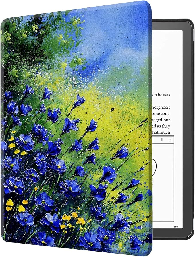 Case for Kindle Scribe 10.2 Inch (2022 Released) PU Leather Cover with Auto Sleep Wake for 10.2 Kindle Scribe Alpaca with Glasses